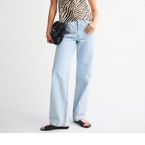 A&F loose high rise jeans